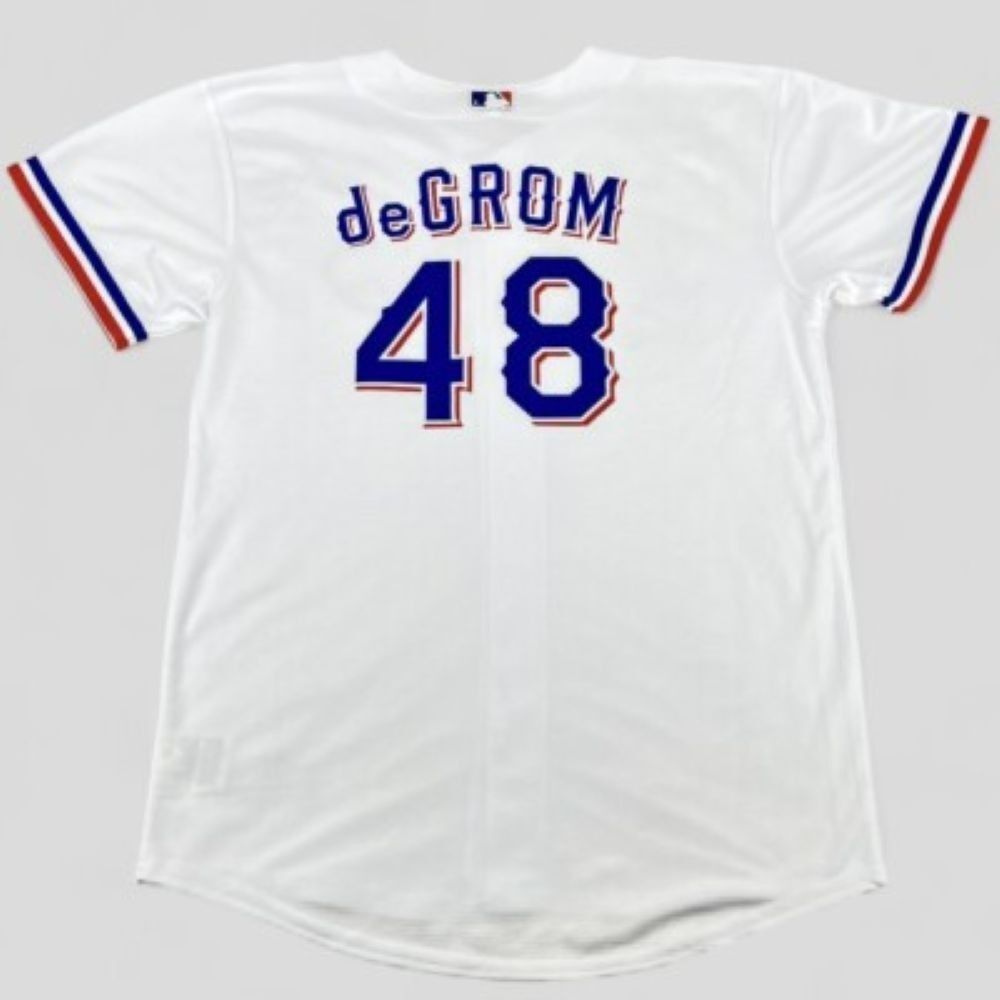 Texas Rangers Jacob deGrom Replica Jersey - Size XL -SGA 7/1/25 White